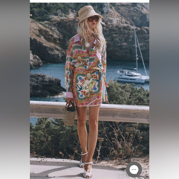 Spell Maddelena Wrap Skirt Mosaic - Large - RARE - Picture 3 of 6